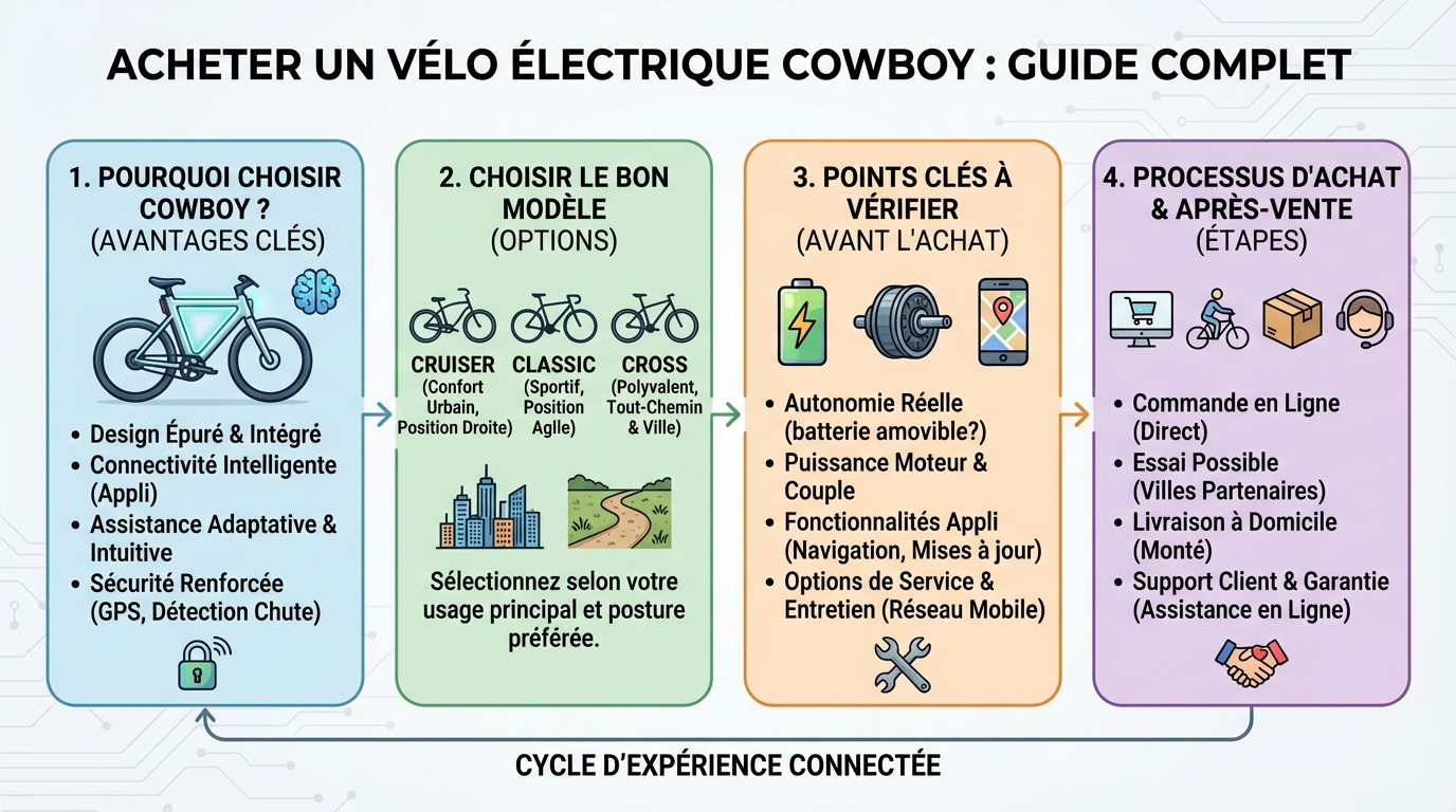 Comparatif des modèles de vélos électriques Cowboy
