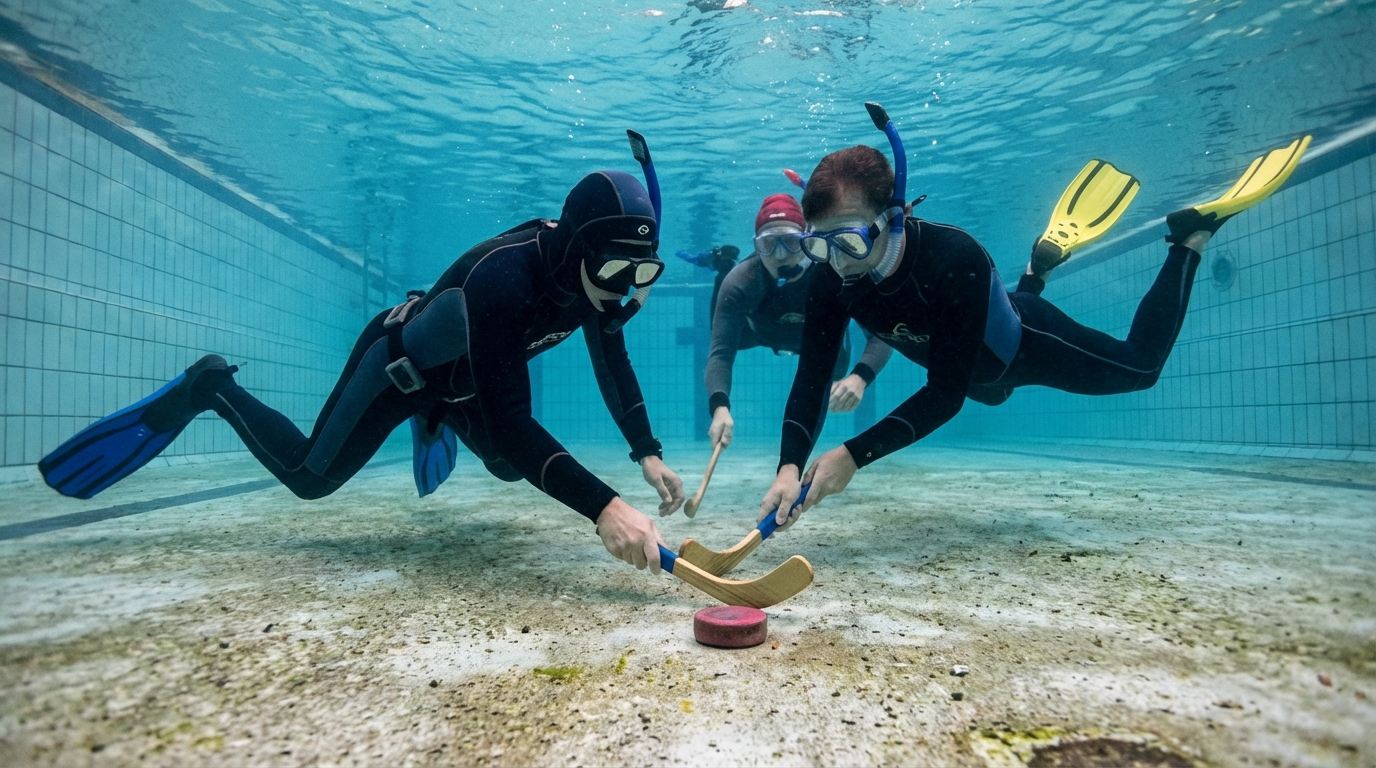 Découvrez l'octopush, le hockey subaquatique passionnant