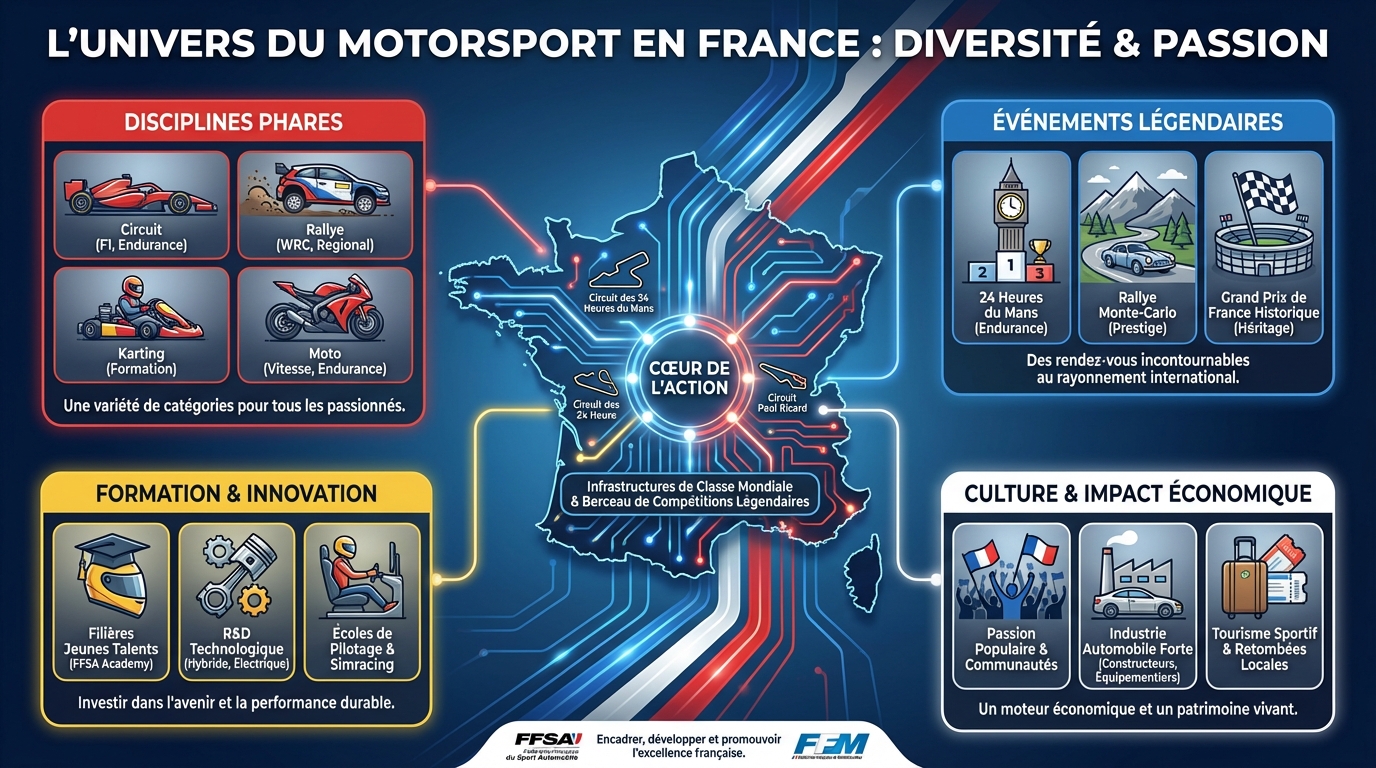 Les différentes disciplines de motorsport