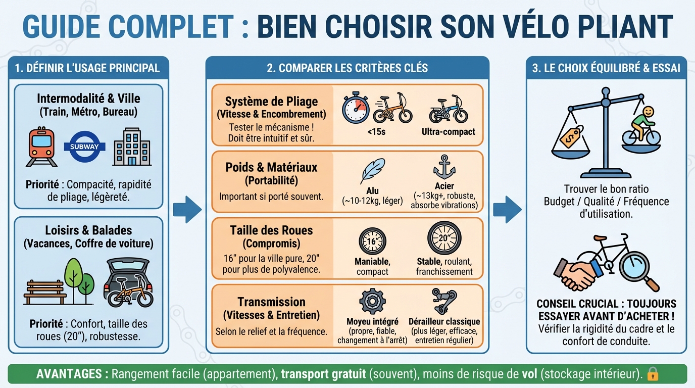 Top 5 des vélos pliants recommandés