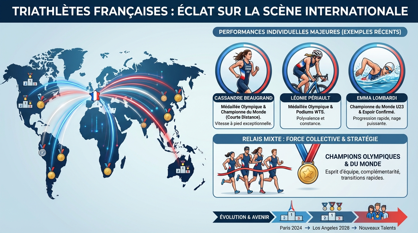 Les meilleures triathlètes françaises