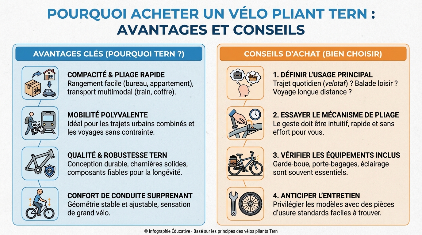 Les avantages du vélo pliant Tern