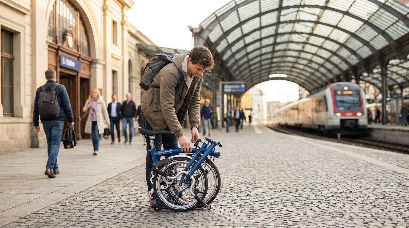 Pourquoi choisir un vélo pliant tilt 500 bleu ?