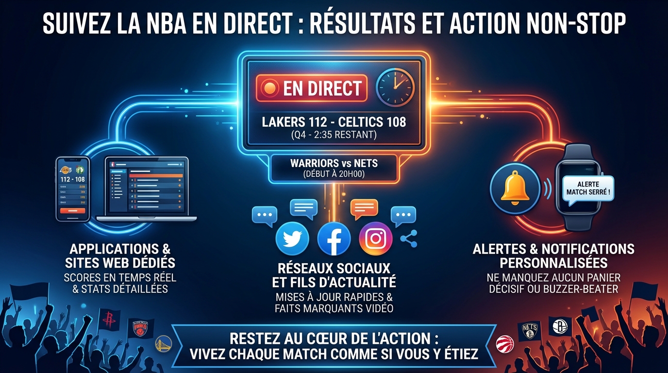 Comment suivre les résultats NBA en direct
