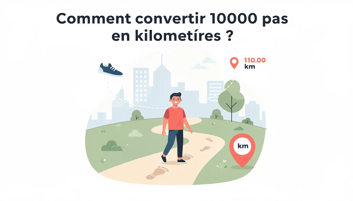 Convertir 10 000 pas en km : guide pratique et bienfaits 3 Comment convertir 10000 pas en kilomètres ?