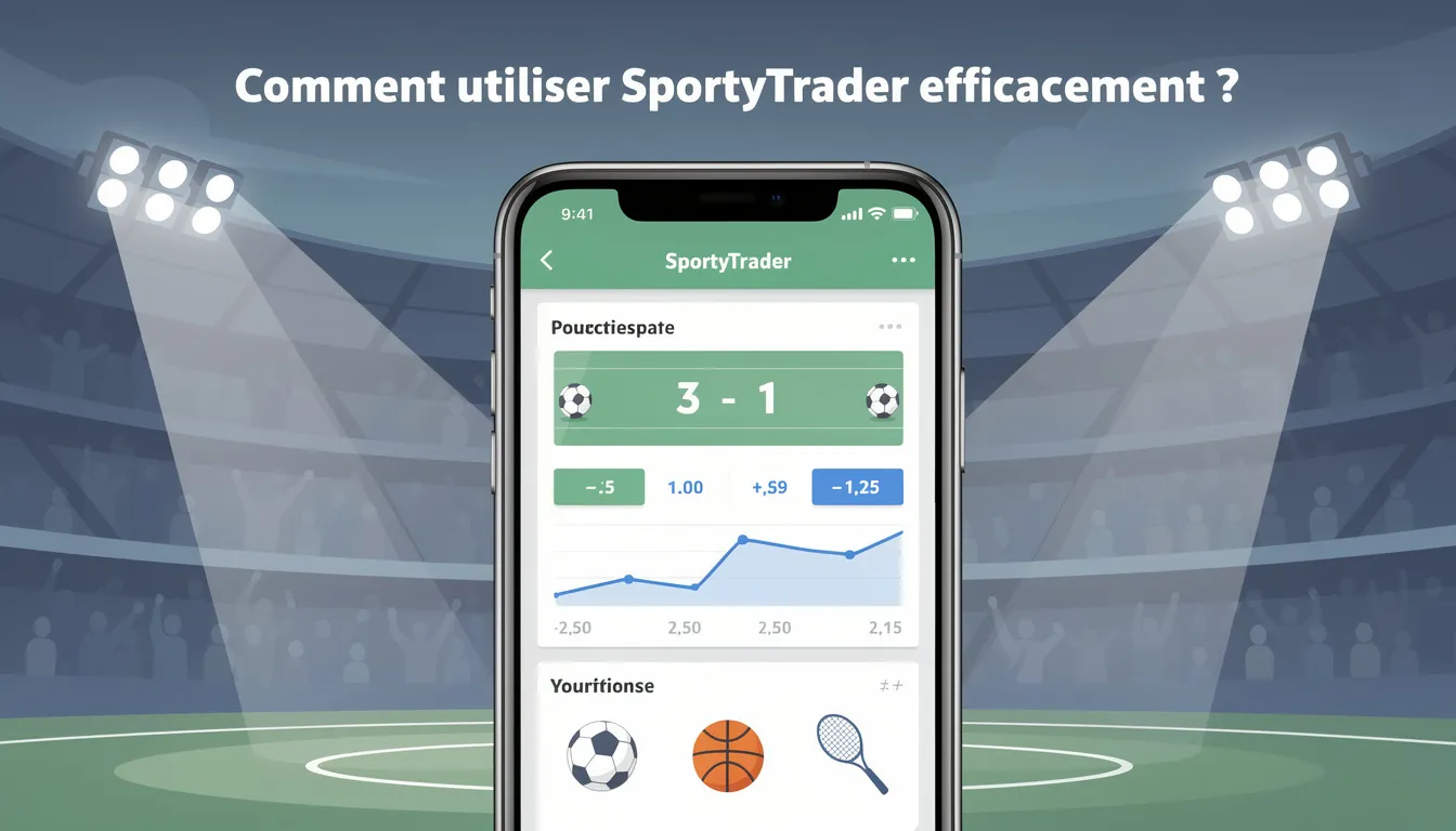 Comment utiliser SportyTrader efficacement ?